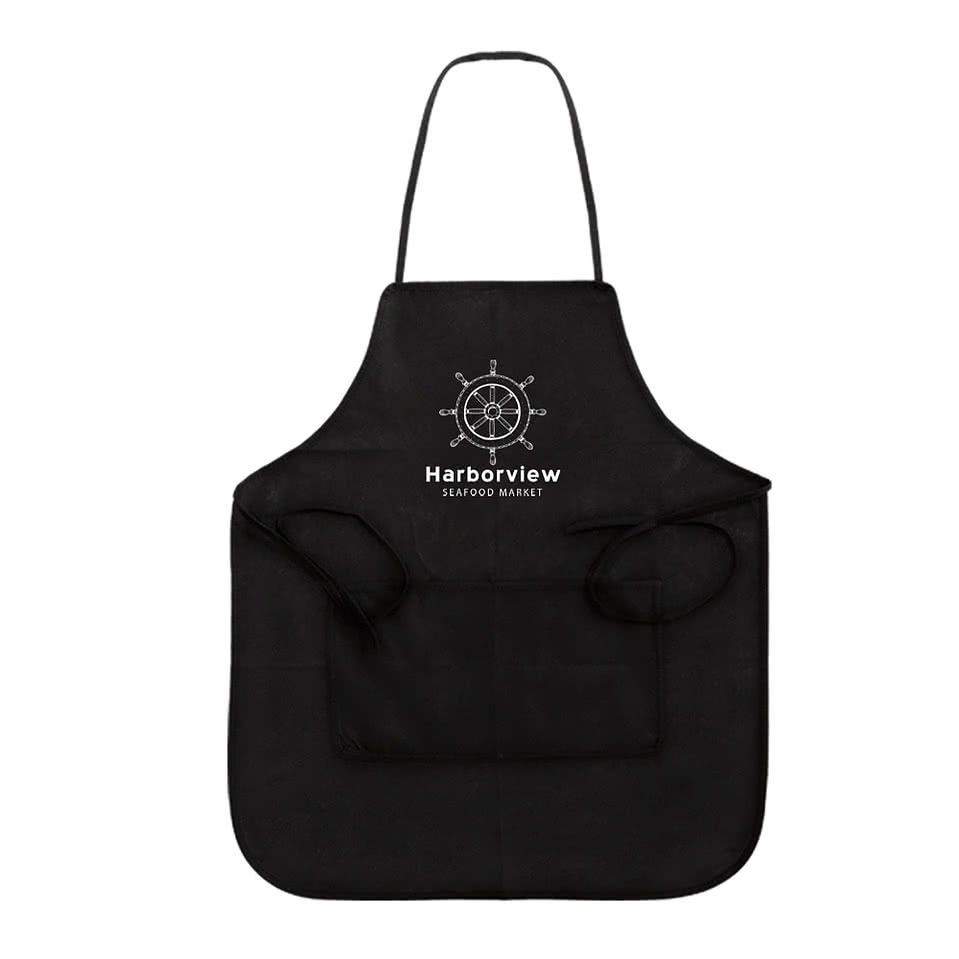 Non-Woven Medium Length Two-Pocket Apron