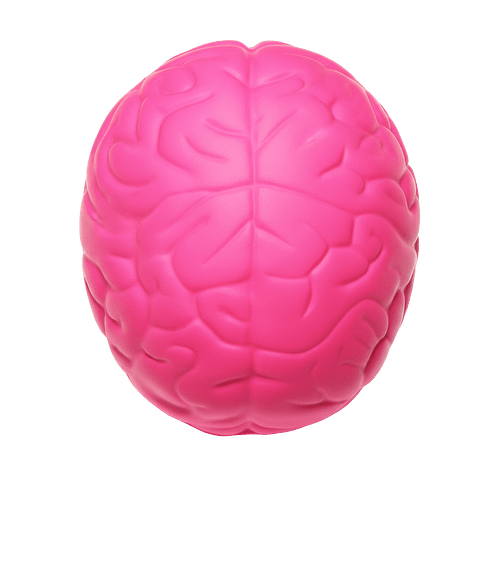 Brain Stress Reliever in Pink