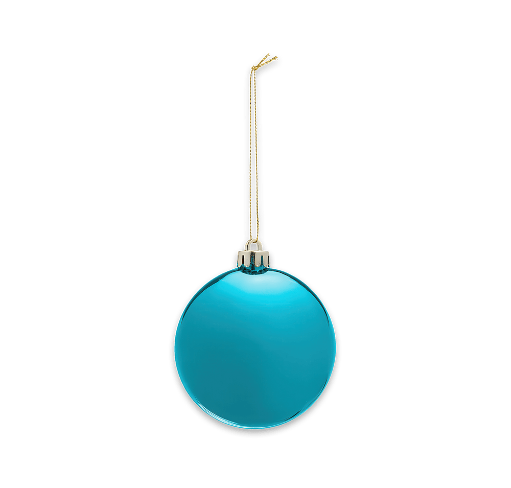 Chrome Round Disk Ornament-default