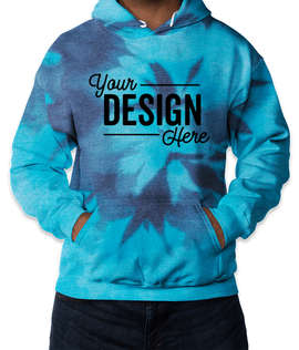 Dyenomite Tie-Dye Pullover Hoodie - Color: Blue Tide