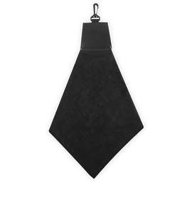 Triangle Fold Golf Towel - Color: Black