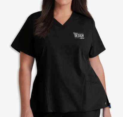 Barco One Women's Pulse Recycled V-Neck Scrub Top - Embroidered-default