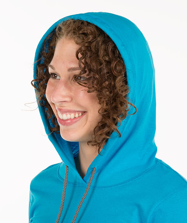 Anvil Women's Hooded Long Sleeve T-shirt