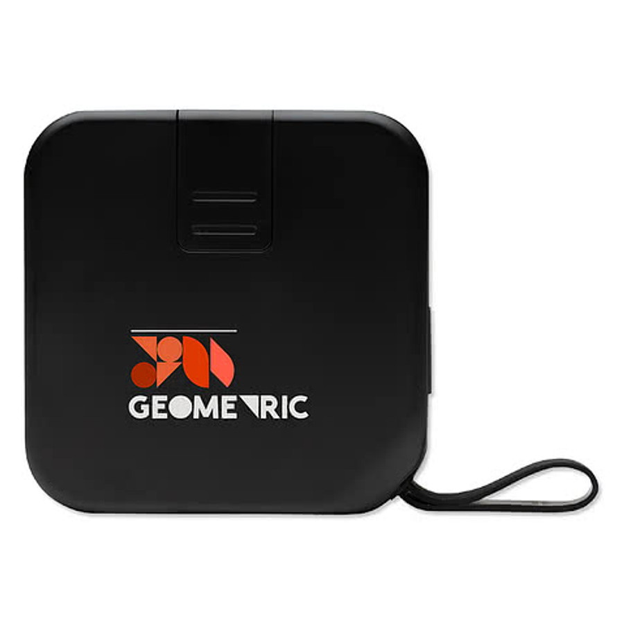 10,000 mAh 5-in-1 Universal Charger and Power Bank in Black with Black