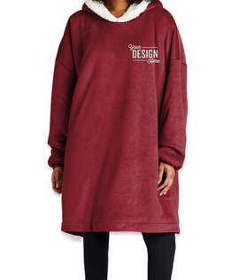 Port Authority Mountain Lodge Wearable Fleece Blanket - Color: Red Rhubarb