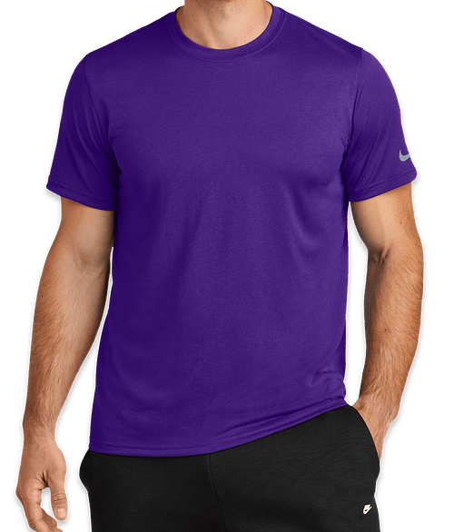 Nike rLegend Recycled Swoosh Sleeve Performance Shirt in Court Purple