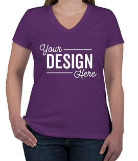 Fruit of the Loom Women's 100% Cotton V-Neck T-shirt