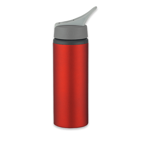 25 oz. Aluminum Bike Water Bottle in Metallic Red