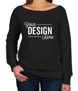 Canada - Bella + Canvas Women's Tri-Blend Wide Neck Sweatshirt