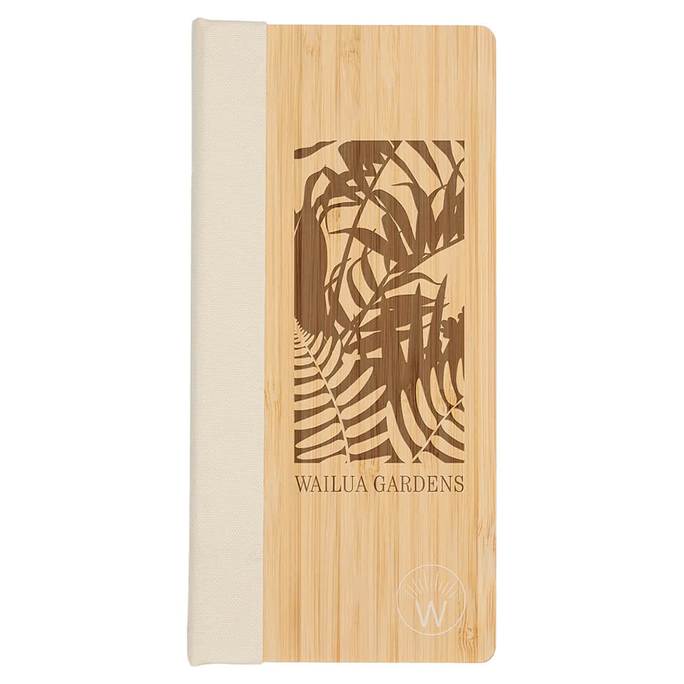 Laser Engraved Wellable FSC 100% Bamboo Sticky Notes Pad