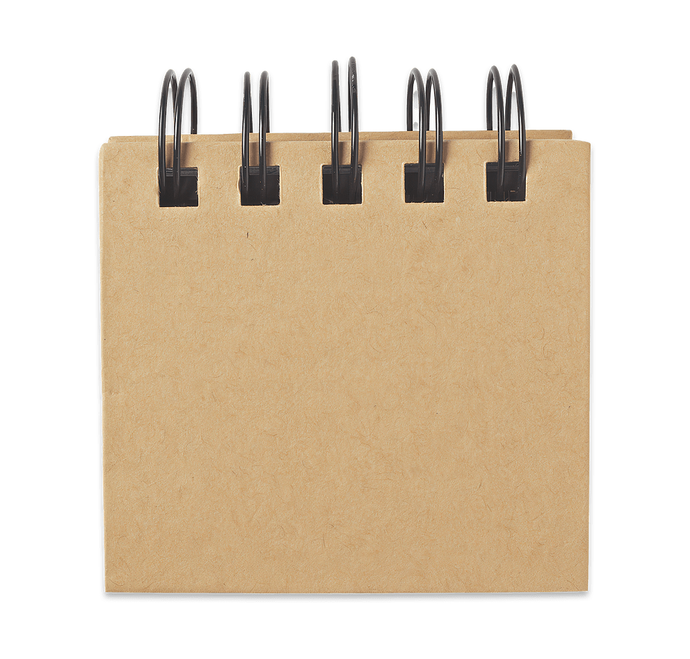 Hard Cover Small Spiral Book with Sticky Notes and Flags-default