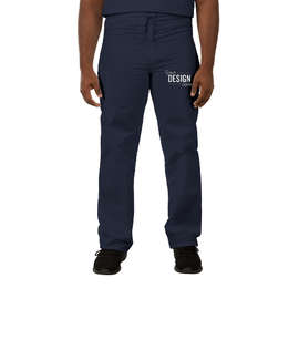 Cherokee Workwear Originals Drawstring Cargo Scrub Pant - Color: Navy