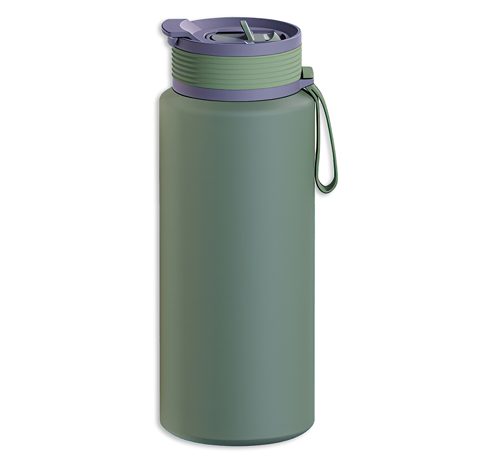 Asobu 34 oz. Boulder 2-in-1 Stainless Steel Insulated Water Bottle-default