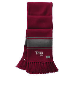 Roots Branchbay Knit Scarf - Color: Quarry / Dark Red