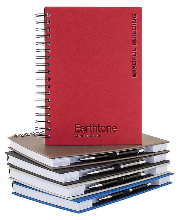 Castelli Debossed Tucson Scribe Grande Lined Spiral Hard Cover Notebook