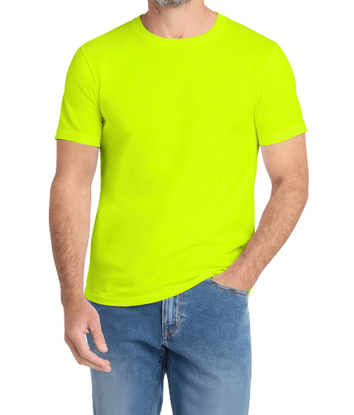 Volunteer Knitwear All-American Crewneck T-shirt in Safety Green