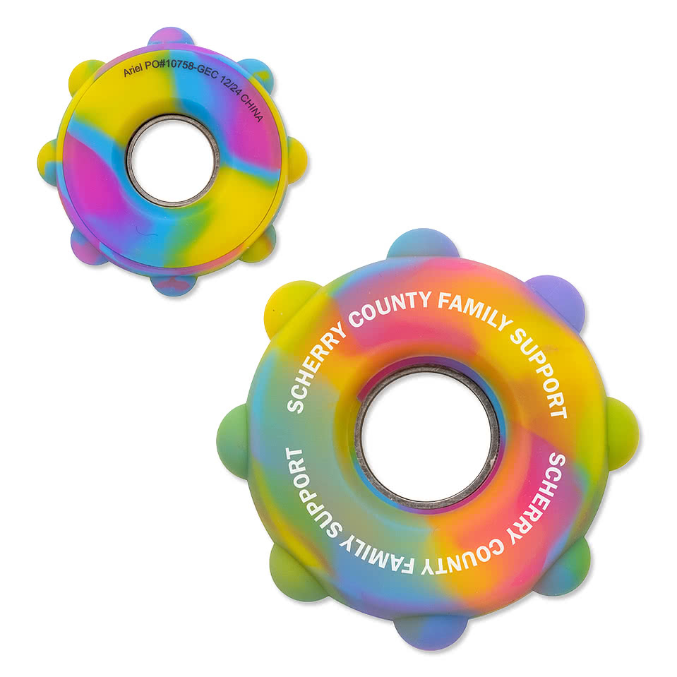 Gear Push Pop Fidget Spinner