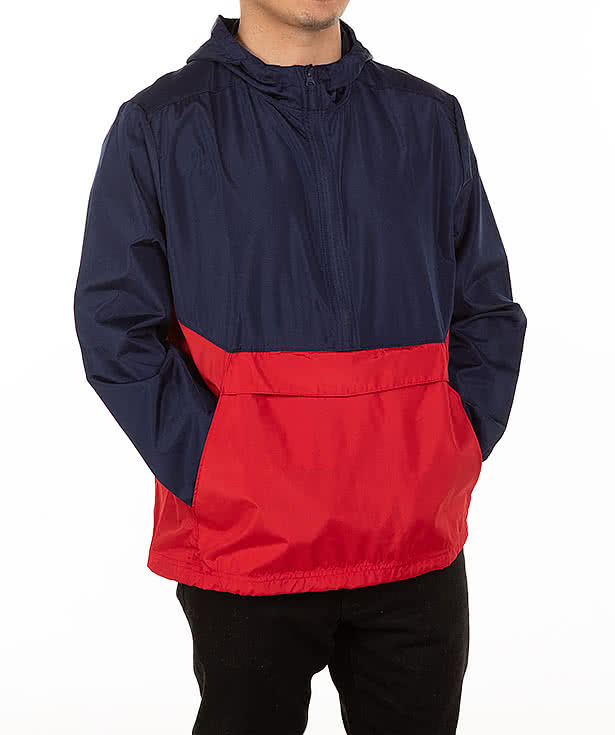 Custom Holloway Packable Hooded Half Zip Pullover - Design