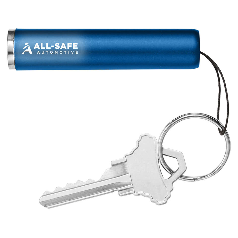 Laser Engraved Light Up LED Keychain