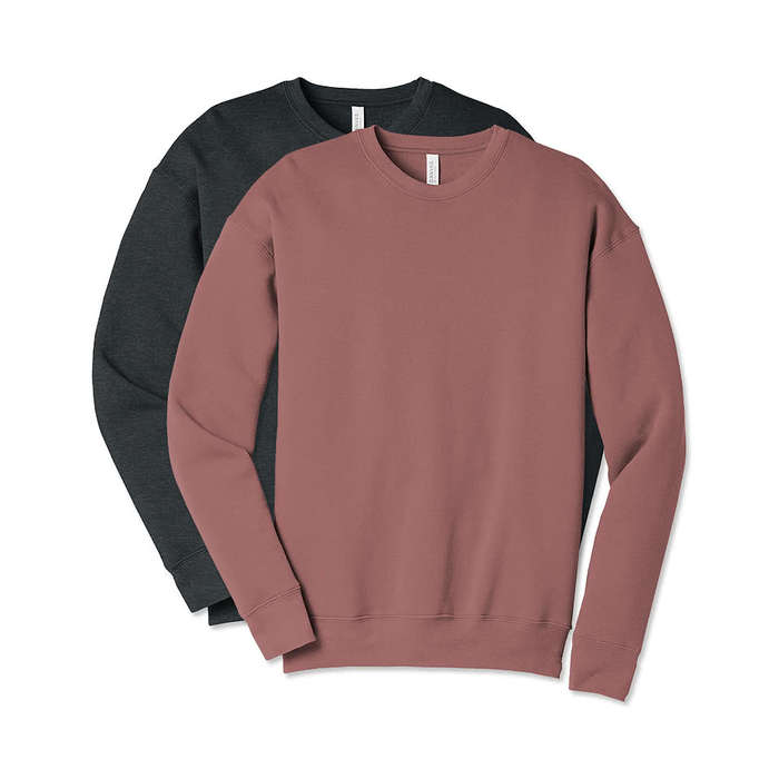 Custom Bella + Canvas Ultra Soft Drop Shoulder Crewneck Sweatshirt 