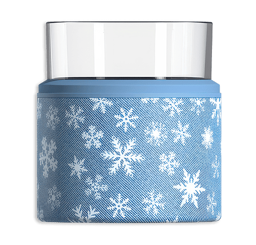 Asobu Laser Engraved 10 oz. On the Rocks Old Fashioned Insulated Cooler Glass in Snowflake