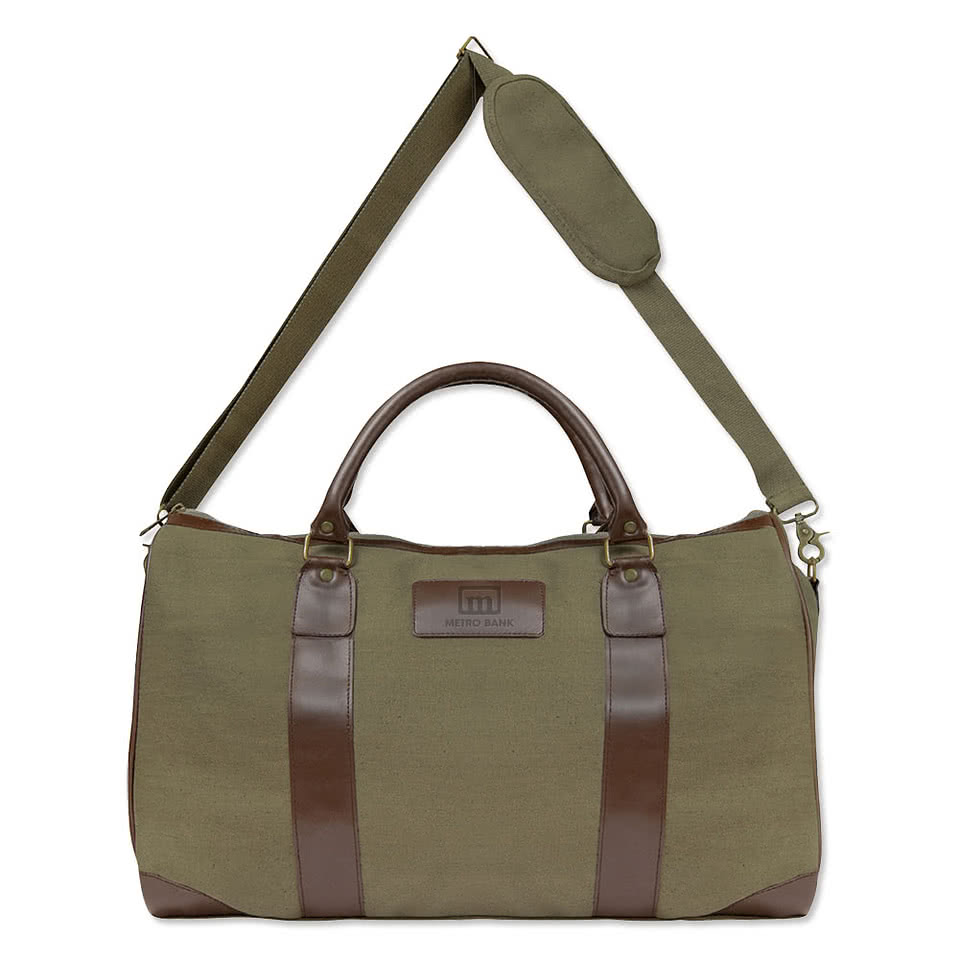 Debossed Safari Weekender Duffel Bag