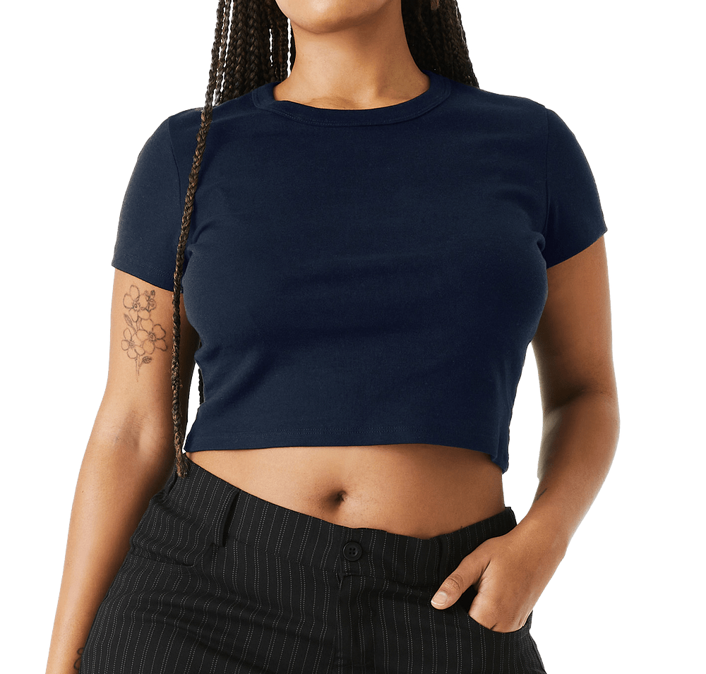 Bella + Canvas Women's Micro Rib Cropped T-shirt-default
