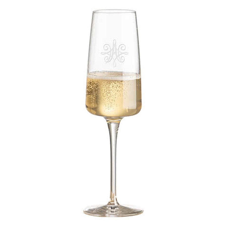 Laser Etched 8 oz. Dunhill Champagne Flute in Clear