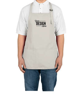 Port Authority Stain Release Medium Length Apron - Screen Printed - Color: Stone