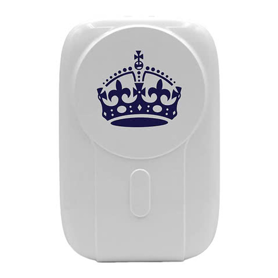 Full Color iGo 7-in-1 10,000 mAh Portable Wireless Power Bank and Phone Stand in White