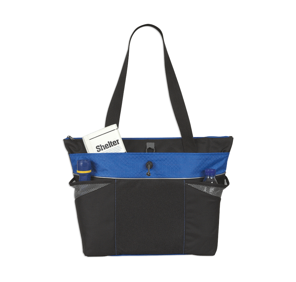 Full Color Riprock Ripstop Large Zippered Tote Bag-default