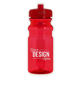 20 oz. Translucent Bike Water Bottle - Color: Translucent Red