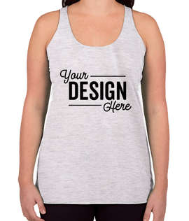 Canada - Bella + Canvas Women's Tri-Blend Racerback Tank - Color: White Fleck Tri-Blend