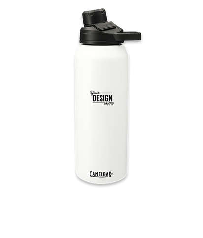 CamelBak Laser Engraved 32 oz. Chute Mag Copper Vacuum Insulated Water Bottle - White
