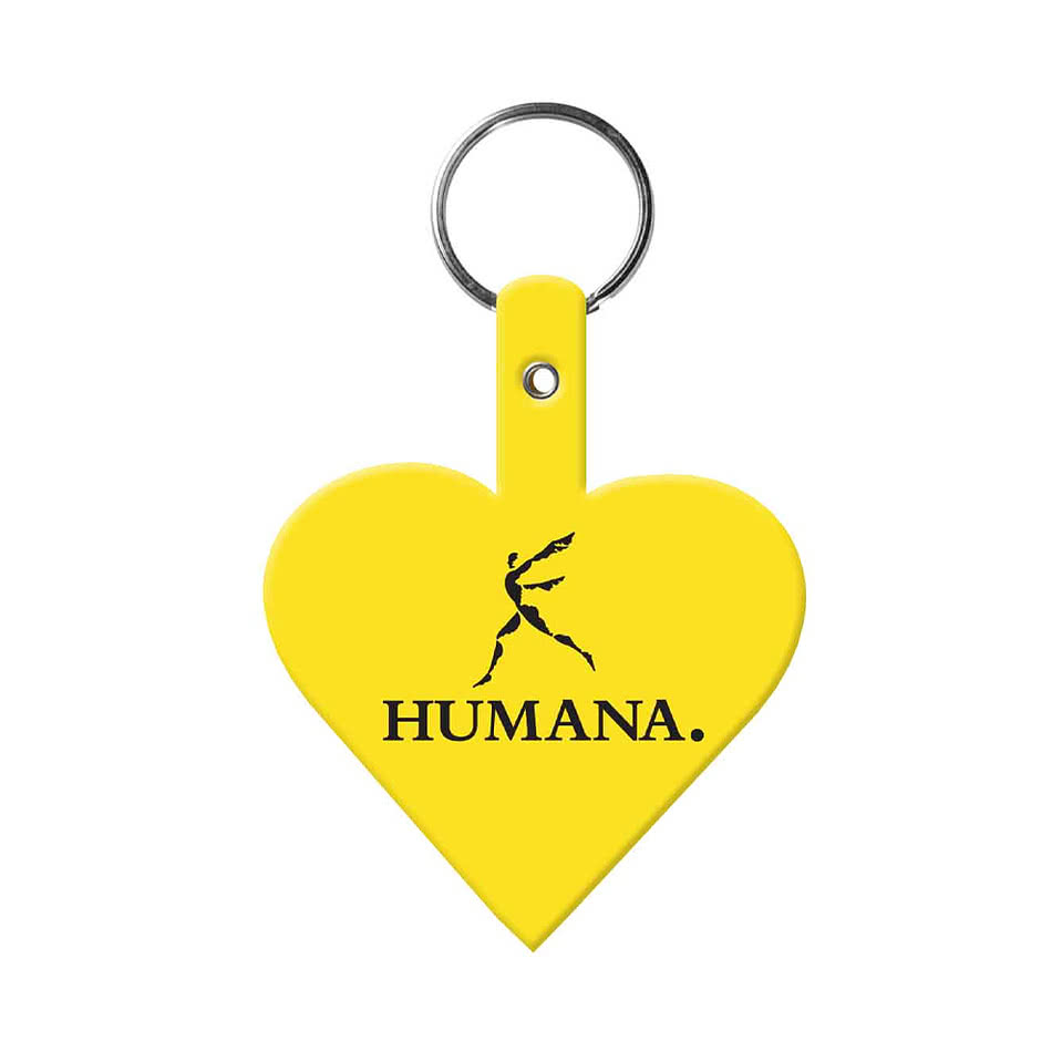 Heart Shaped Flexible Keychain