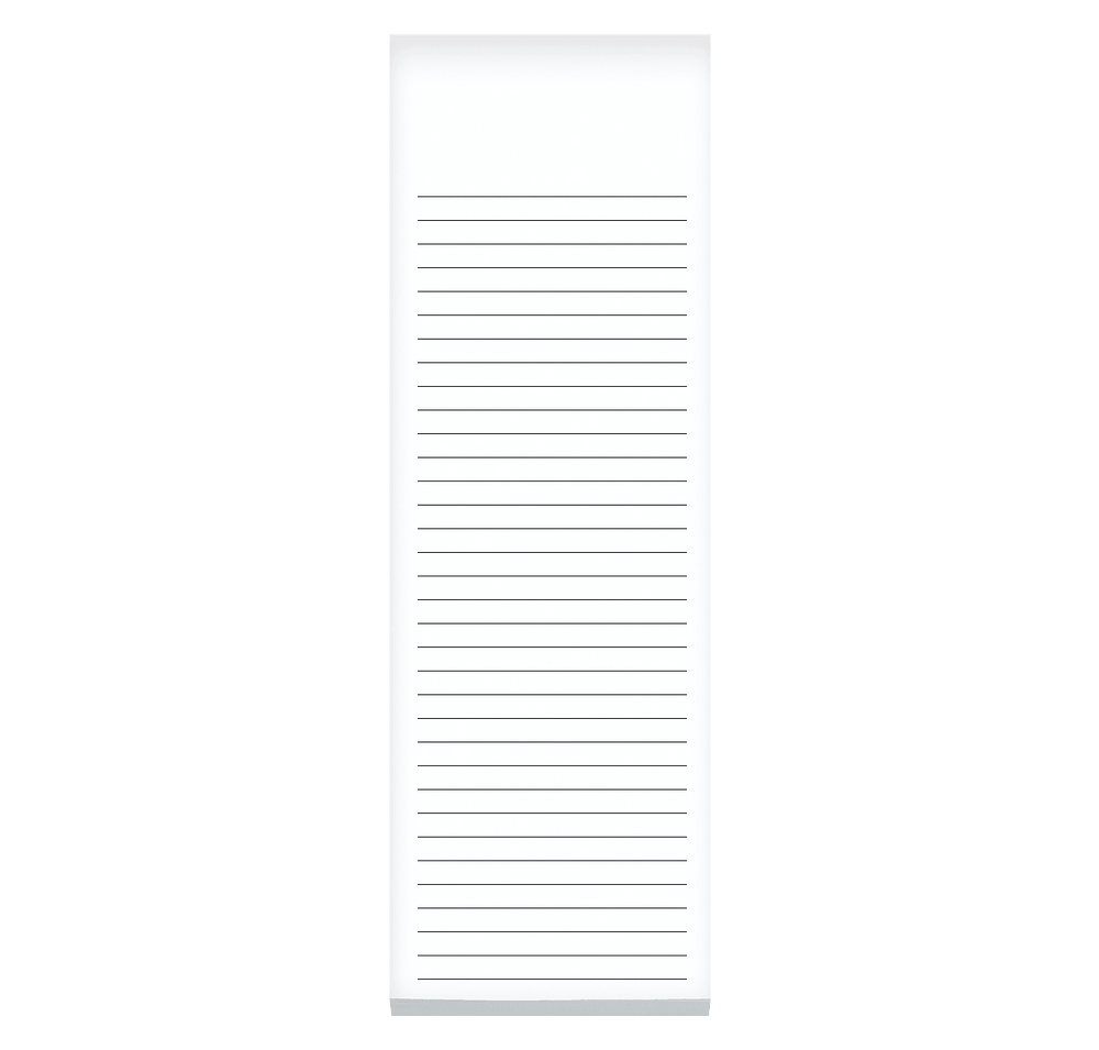 Full Color Souvenir 3" x 9" Lined Scratch Pad - 50 sheets/pad (Case of 500)-default