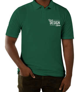 Hanes X-Temp Fresh IQ Pique Polo - Color: Deep Forest