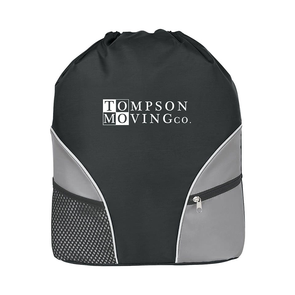 Double Pocket Drawstring Bag