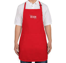 Port Authority Stain Release Full Length Apron - Embroidered - Color: Red