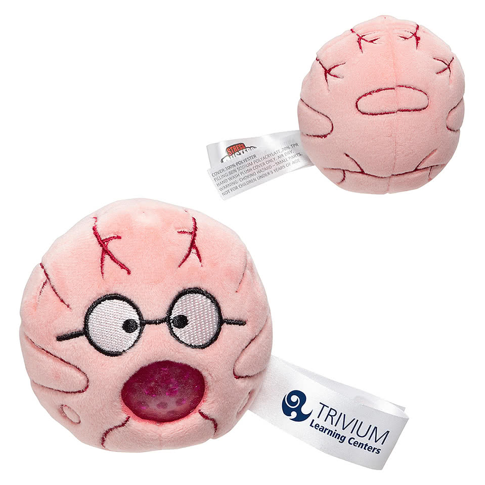 Stress Busters Brain Plush Gel Stress Reliever