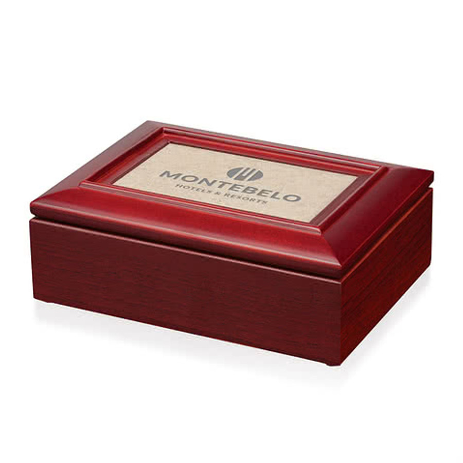 Alda Trinket Box in Mahogany