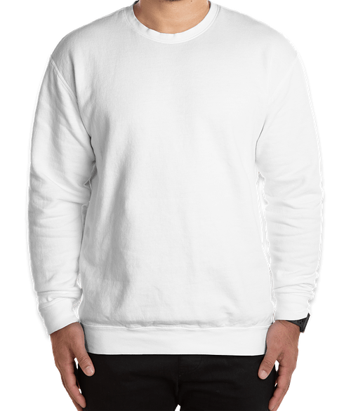 Comfort Colors Lightweight Crewneck Sweatshirt in White