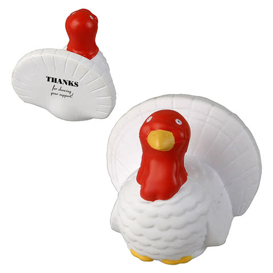 Turkey Stress Reliever in White/Red