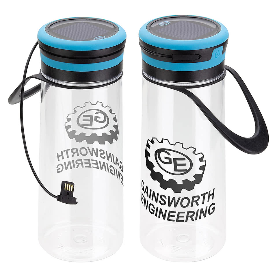 20 oz. Light-Up Tritan Water Bottle with Solar Lantern