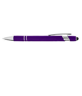 Laser Engraved Core365 Ballpoint Stylus Pen (black ink) - Color: Campus Purple