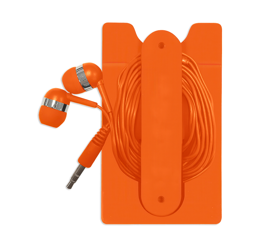 Phone Wallet with Earbuds-default