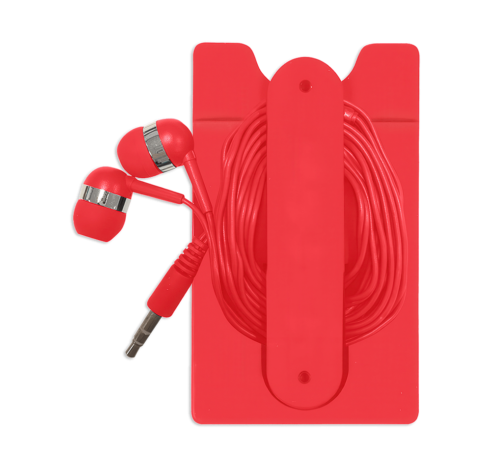 Phone Wallet with Earbuds-default
