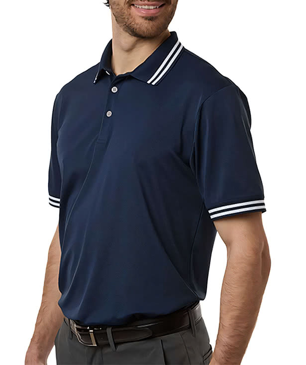 Swannies Thatcher Recycled Tipped Performance Polo - Printed