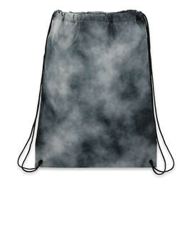 Tie-Dye Drawstring Bag - Color: Black