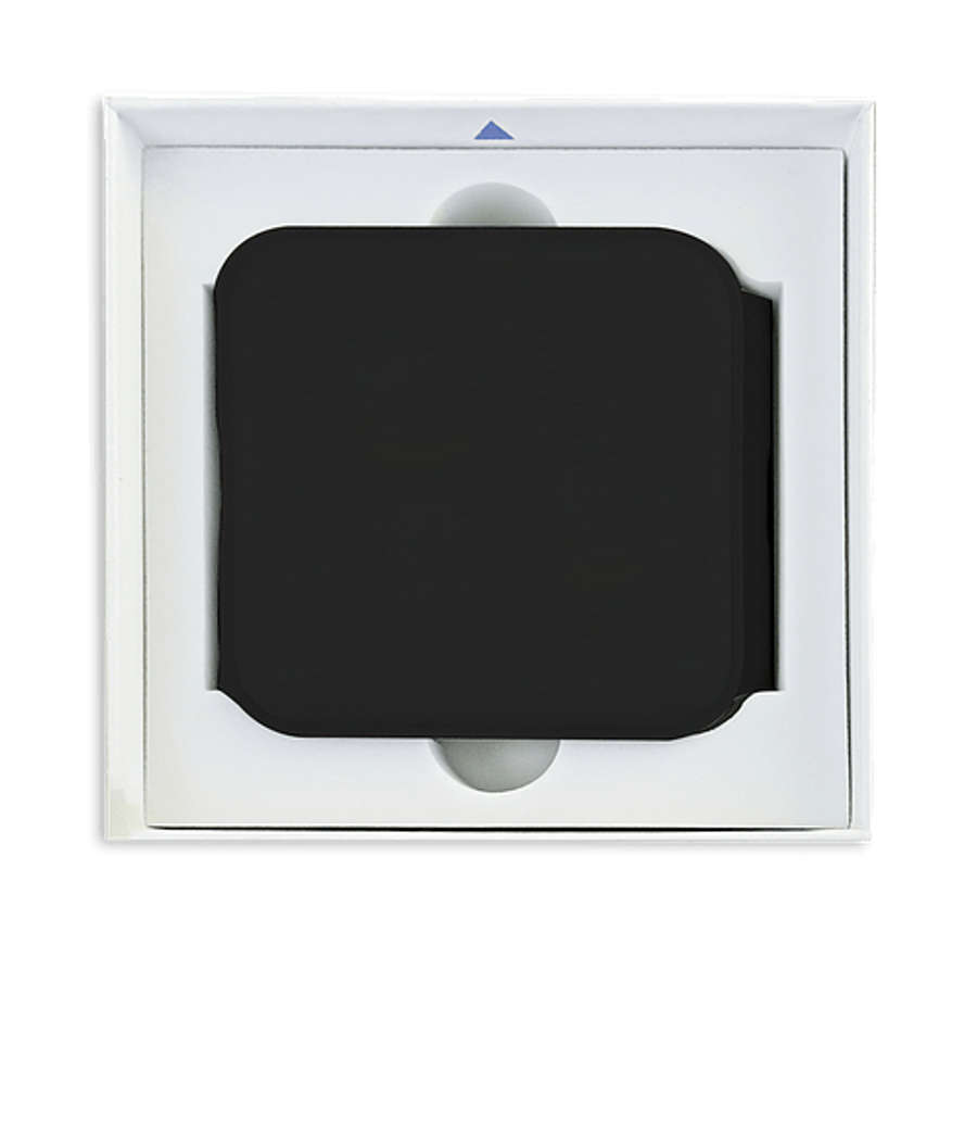 Full Color Travel 3-in-1 Qi 15W Portable Wireless Charging Pad in Black